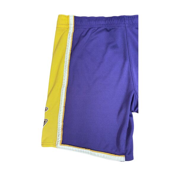 Adidas NBA Los Angeles Lakers Purple Gold Athletic Shorts XXL - Picture 5 of 8